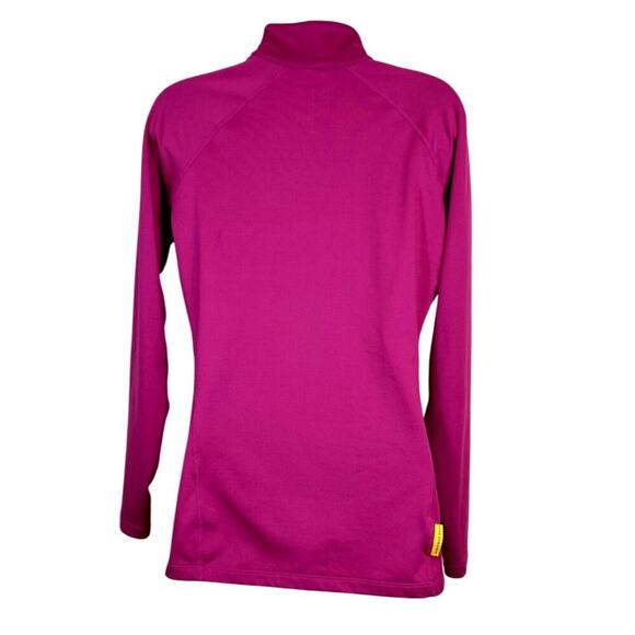 Nike Womens Pink Livestrong Dri-Fit Long-Sleeve Quarter-Zip Pullover Top, L - Picture 2 of 9